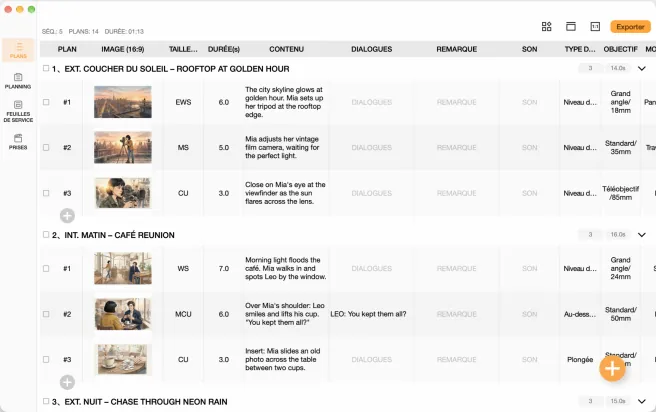 Storyboard · Previs Shot