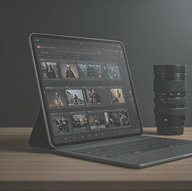 Interfaz de la app de Previs Shot para iPad